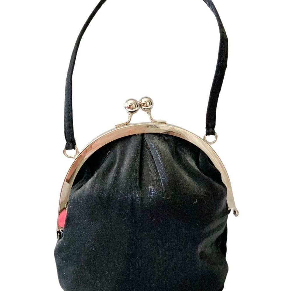 La Regale Vintage Satin Purse Evening‎ Bag Clutch